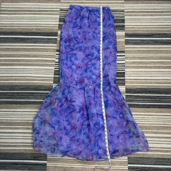 Buddy Love Dayton Strapless Maxi Dress Mermaid Ripple Purple Size XS - Picture 12 of 12